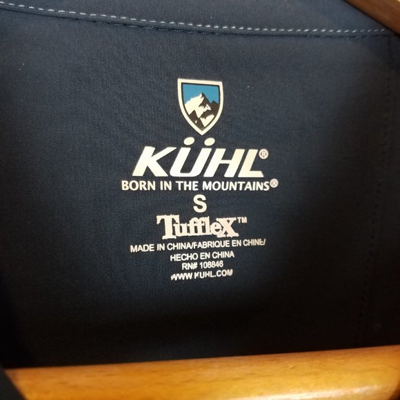 Kuhl Tufflex Shirt Short Sleeve Blue Small A0708 - Picture 4 of 8